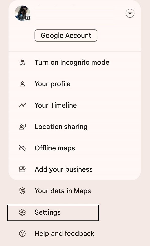 google map account setting